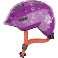 Abus helm smiley 3.0 purple star m 50-55cm - thumbnail