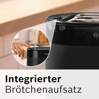 Bosch Kompakt Toaster MyMoment, schwarz Broodrooster Zwart