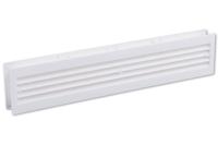 Nedco deurventilatierooster - wit - 90 x 455 mm - 2-delig - thumbnail