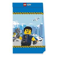 Feestzakjes Politie Lego City 4 stuks - thumbnail