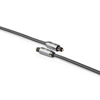 Nedis Optische Audiokabel | TosLink Male naar TosLink Male | 1 m | 1 stuks - CATB25000GY10 CATB25000GY10 - thumbnail