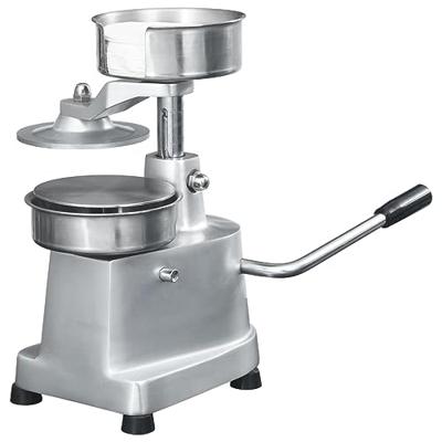 VidaXL Hamburgerpersmachine met 500 scheidingsbladen 10 cm aluminium