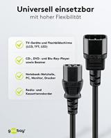 goobay C14 > C13 voedingskabel verlengkabel - thumbnail