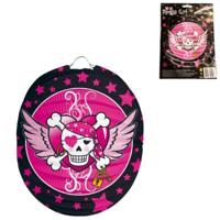 Folat lampion pirate girl 22 cm | 24 stuks - thumbnail