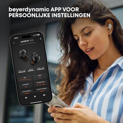 beyerdynamic AMIRON 300 draadloos-koptelefoon met ruisonderdrukking en transparantie, oordopjesmodus in wit, Bluetooth in-ear