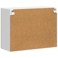 Keukenbovenkast met glazen deur Porto oud houtkleurig - thumbnail