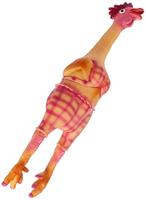 TRIXIE LATEX / POLYESTERVLIES KIP IN BIKINI MET DIERENGELUID 48 CM 2 ST - thumbnail