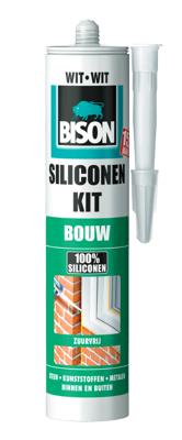 Siliconenkit Bouw Wit Koker 300 ml Bison - Bison