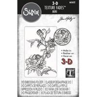 Sizzix • tim holtz 3-d texture fades embossing folder mini roses - thumbnail