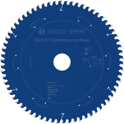 Bosch Accessoires EXPERT Aluminium cordless Cirkelzaagblad | 216 x 2/1,4 x 30 mm | T66 - 2608902124