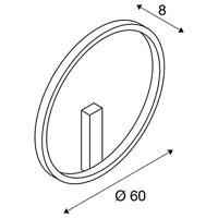 SLV Design wandlampOne Ø 60cm - 1002918 - thumbnail