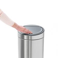Brabantia touch bin afvalemmer 30 liter matt black - thumbnail
