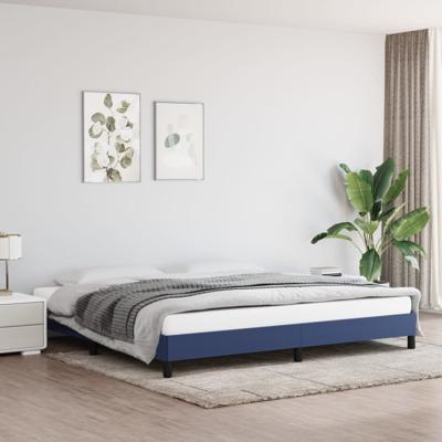 Bedframe zonder matras stof blauw 200x200 cm