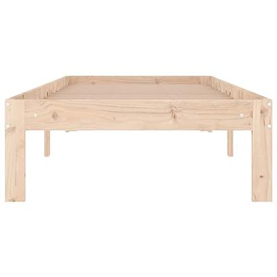 Bedframe massief hout 75x190 cm