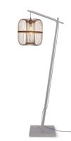 GOOD&MOJO Vloerlamp 'Hokkaido' Bamboe, 176cm, kleur Wit/Naturel - thumbnail