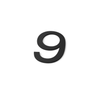 Nummer 9 Model: Huisnummer Staal Geroba - Geroba - thumbnail