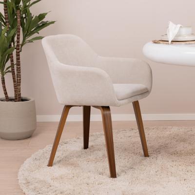 vtwonen Eetkamerstoel 'Base' Velvet, kleur Zand vtwonen Eetkamerstoel 'Base' Velvet, kleur Zand