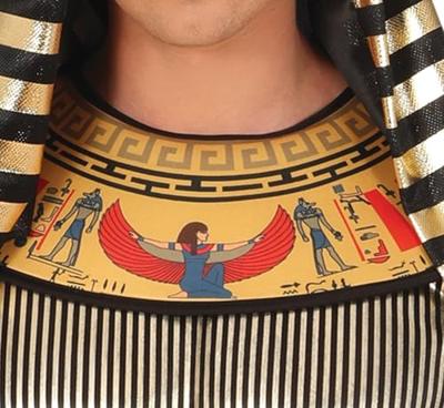 Zwart Gouden Egyptenaar Kostuum Man Mauli