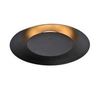 Lucide FOSKAL - Plafonnière - Ø 34,5 cm - LED - 1x12W 2700K - Zwart - thumbnail