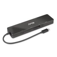 Club 3D usb-c 3.2 gen2 6-in-1 dual displays portable dock dockingstation (zwart) - thumbnail
