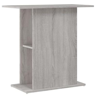 Aquariumstandaard 75x36x72,5 cm bewerkt hout grijs sonoma - thumbnail