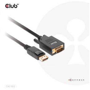 club3D CAC-1012 DisplayPort-kabel DisplayPort / VGA Aansluitkabel DisplayPort-stekker, VGA-stekker 15-polig 2.00 m Zwart club3D CAC-1012 DisplayPort-kabel DisplayPort / VGA Aansluitkabel DisplayPort-stekker, VGA-stekker 15-polig 2.00 m Zwart