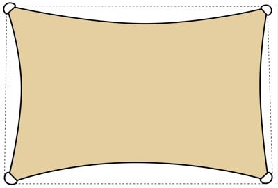 LIVARNO Schaduwdoek 300 x 200 cm (Beige) LIVARNO Schaduwdoek 300 x 200 cm (Beige)