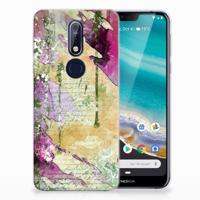 Smartphone hoesje Nokia 7.1 Letter Painting - thumbnail