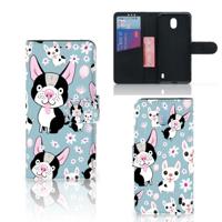 Nokia 1 Plus | Telefoonhoesje | Met pasjeshouder | Hondjes - thumbnail