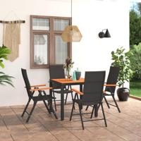 5-delige Tuinset zwart en bruin - thumbnail