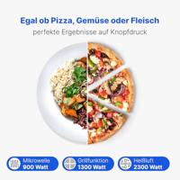 Bomann MWG 3001 H EB Magnetron Zwart 900 W Grillfunctie - thumbnail