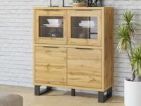 Vitrinekast HALO 4 deuren wotan eik - thumbnail