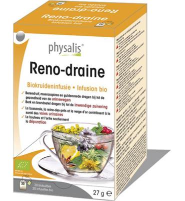 Physalis Biokruideninfusie Reno-Draine Thee 20Stuks Physalis Biokruideninfusie Reno-Draine Thee 20Stuks