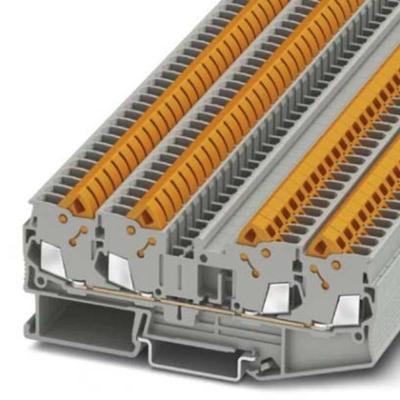 Phoenix Contact 3206446 Doorgangsserieklem Snelaansluiting Grijs 50 stuk(s)