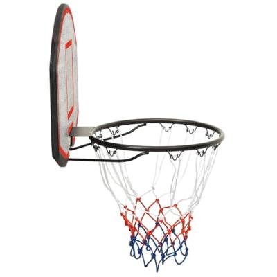 VidaXL Basketbalbord 71x45x2 cm polyetheen zwart
