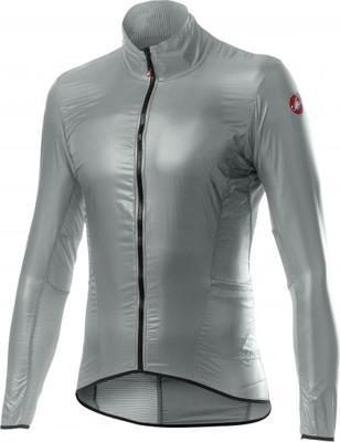 Castelli Aria shell fietsjack zilver heren XL Castelli Aria shell fietsjack zilver heren XL