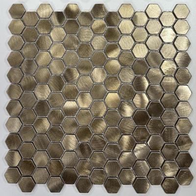 BWS Goud Mozaiek Hexagon 30X30 cm Boss & Wessing BWS Goud Mozaiek Hexagon 30X30 cm Boss & Wessing