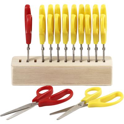 Creativ Company Kinderscharen met scharenblok, 12st.