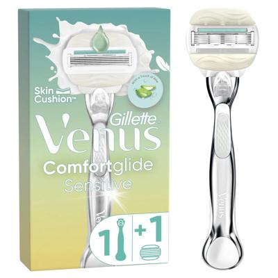 Gillette Gillette Venus Comfortglide Sensitive Platinum - Zacht & Glad Gillette Gillette Venus Comfortglide Sensitive Platinum - Zacht & Glad