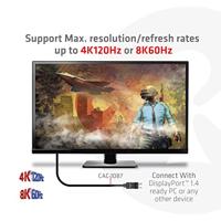 club3D CAC-1087 DisplayPort-kabel DisplayPort / HDMI Aansluitkabel DisplayPort-stekker, HDMI-A-stekker 3.00 m Zwart - thumbnail