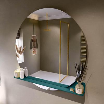 MONDIAZ SPOT spiegel rond 120cm met Spiegelplanchet kleur Smag.