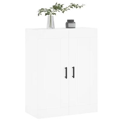 Wandkast 69,5x34x90 cm bewerkt hout wit