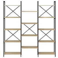 Boekenkast Sonoma eiken 156 x 25 x 167.5 cm Bewerkt hout - thumbnail