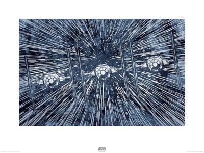 Kunstdruk Star Wars - Episode VII TIE Fighters 80x60cm