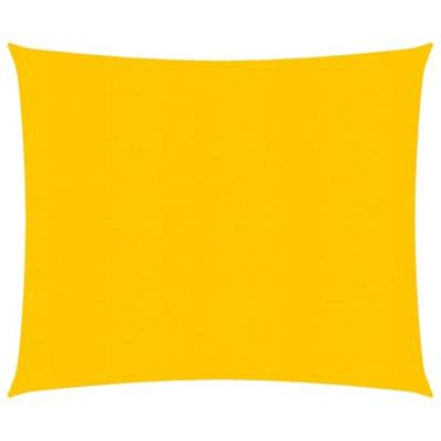 VidaXL Zonnezeil 160 g/m² vierkant 4x4 m hdpe geel