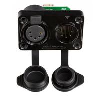 Briteq Modificatiekit van IP65 XLR 3pin (man/vrouw) naar IP65 XLR 5pin (man/vrouw) - thumbnail