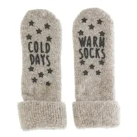 Homesocks huis sokken met antislip - Antislip sokken met extra grip - Siliconen - Wollen winter sokken - thumbnail