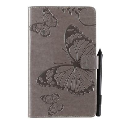 Voor Galaxy tab A 8 0 (2019) gedrukt afdrukken Butterfly patroon horizontale Flip PU lederen draagtas met houder & kaartsleuven & portemonnee & pen sl Voor Galaxy tab A 8 0 (2019) gedrukt afdrukken Butterfly patroon horizontale Flip PU lederen draagtas met houder & kaartsleuven & portemonnee & pen sl