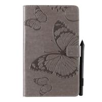Voor Galaxy tab A 8 0 (2019) gedrukt afdrukken Butterfly patroon horizontale Flip PU lederen draagtas met houder & kaartsleuven & portemonnee & pen sl - thumbnail