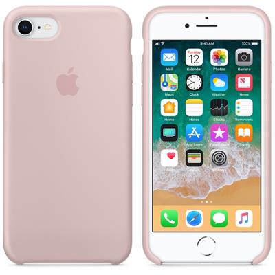 Apple silicone case iPhone 7 / 8 / SE 2020 pink sand